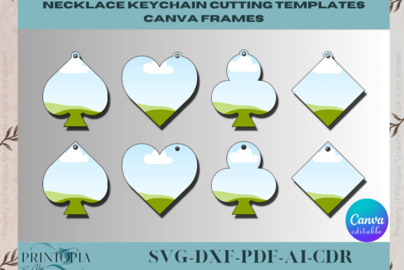 Canva Frames Jewelry Keychain 059 Graphics