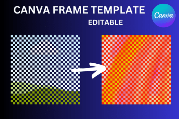 Chessboard Seamless Canva Frame Graphics