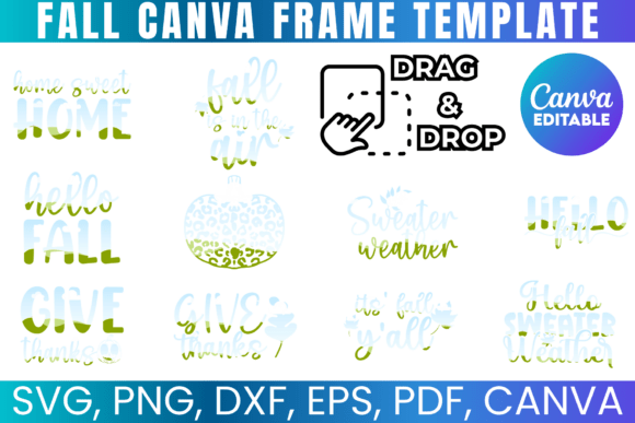 Fall Canva Bundle: Autumn Graphics for Real Business Branding