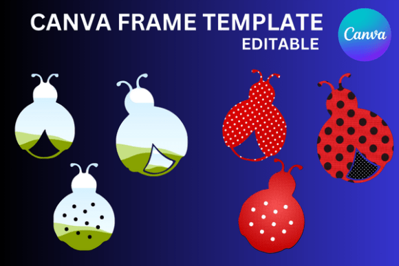 Ladybug Ladybird Canva Frame