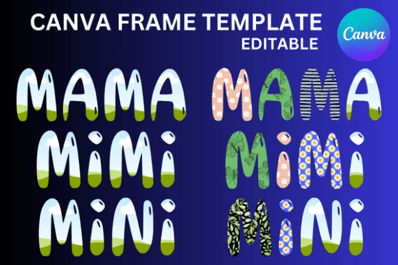 Mama Mimi Mini Canva Frame Template: Graphics for Real Crafting