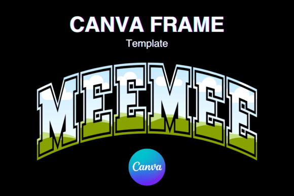 MEEMEE Canva Frame MAMA Varsity Shirt Graphics