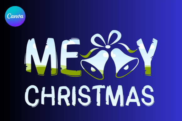 Merry Christmas Bells Canva Frame Graphics