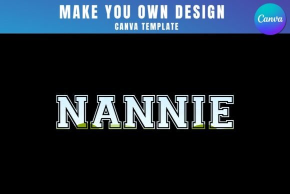 Nannie Canva Frame Template Design: Graphics for Real Crafting
