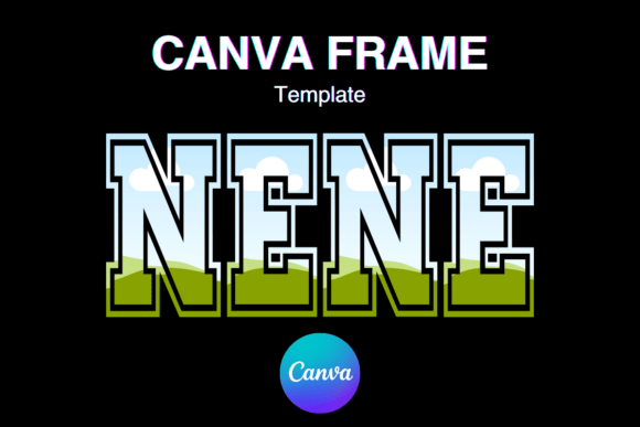 NENE Canva Frame Template Varsity Sport
