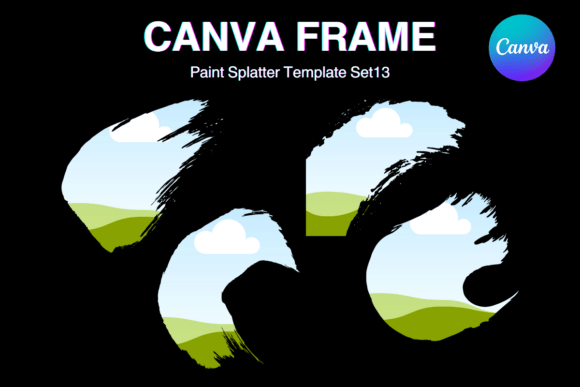 Paint Brush Brush Stroke Canva Frame_13 Graphics
