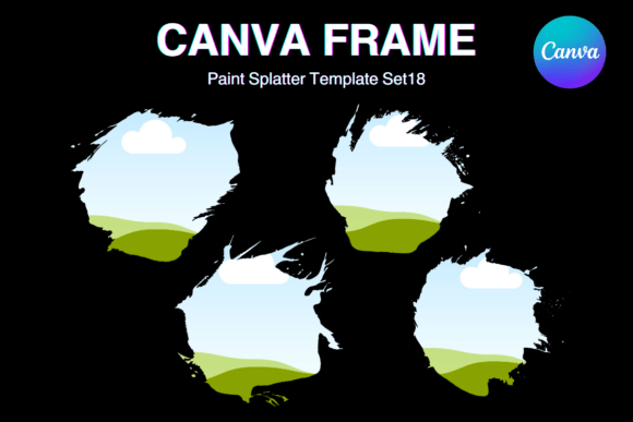 Paint Brush Brush Stroke Canva Frame_18 Graphics