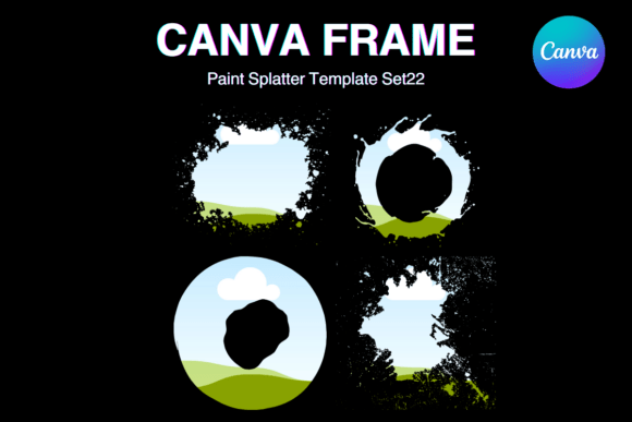 Paint Brush Brush Stroke Canva Frame_22 Graphics