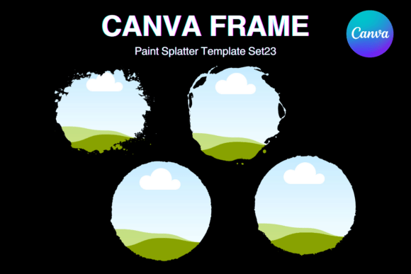 Paint Brush Brush Stroke Canva Frame_23 Graphics