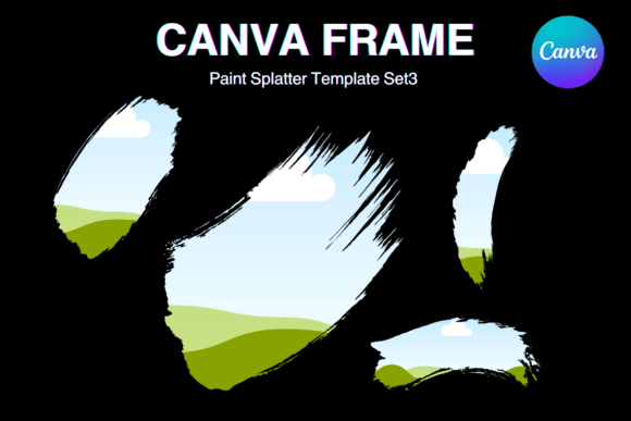 Paint Brush Brush Stroke Canva Frame_3 Graphics
