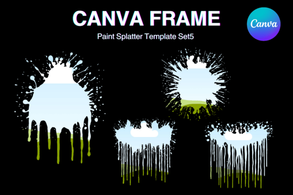 Paint Brush Brush Stroke Canva Frame_5 Graphics